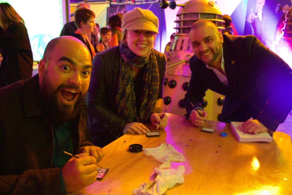 Vu Bue (Mojang COO), Deirdre Quarnstrom (Director of Minecraft in education at Microsoft) and Stephen Reid (Immersive Minds)