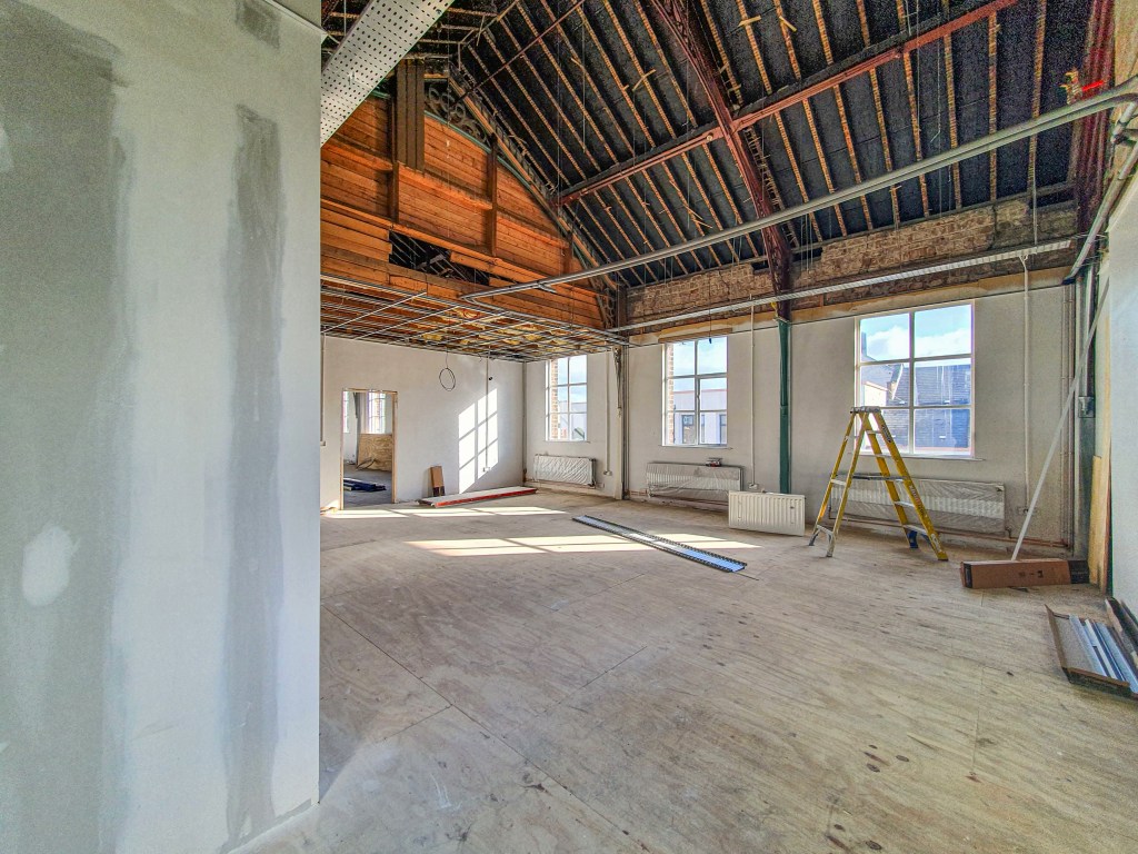 Farset Labs Team Room, looking south-east.