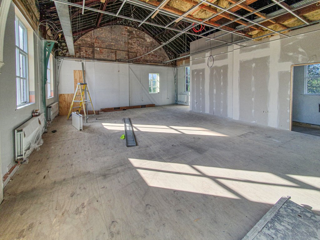 Farset Labs Team Room, looking north-west.