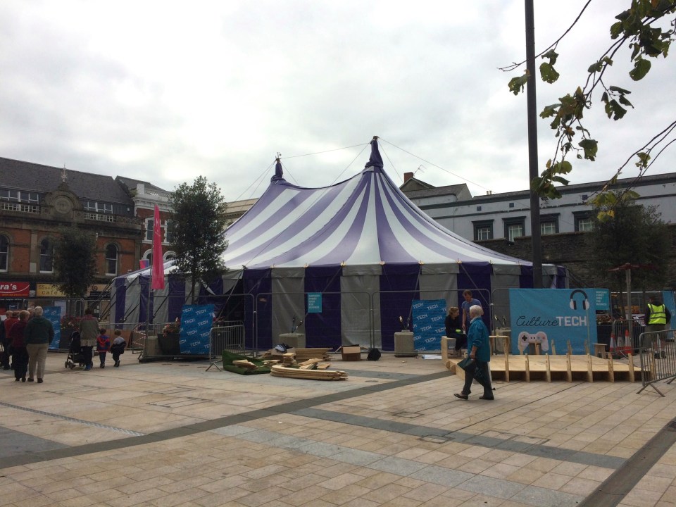 It was a very big tent!