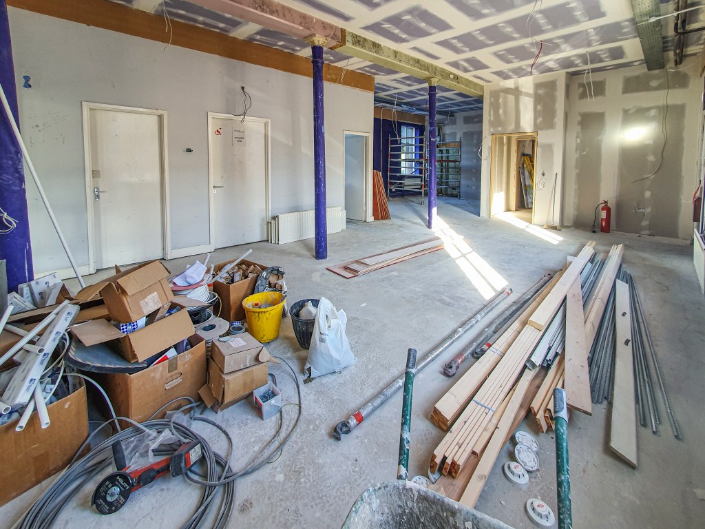 View of the old co-working (new hot-desking) space in Farset Labs, which will also feature member storage.